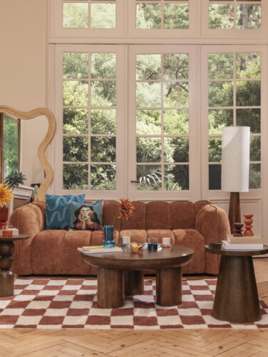 Ambiente fotográfico que expone la colección Atelier Homy