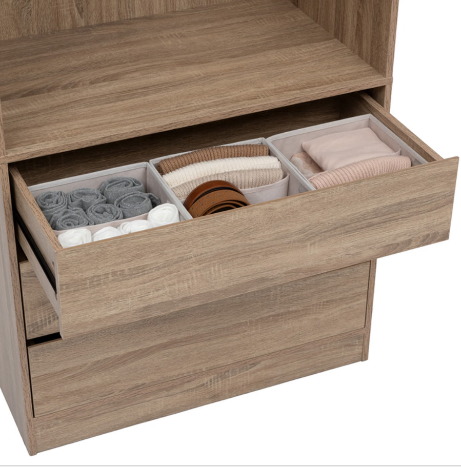 organisateurs de tiroir permettant d'optimiser les espaces de rangement et de mieux organiser vêtements et accessoires