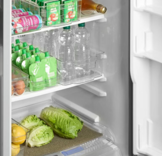Rangements organisateurs pour le frigo, transparents, de la marque 5five. Comment avoir une cuisine toujours au quotidien.